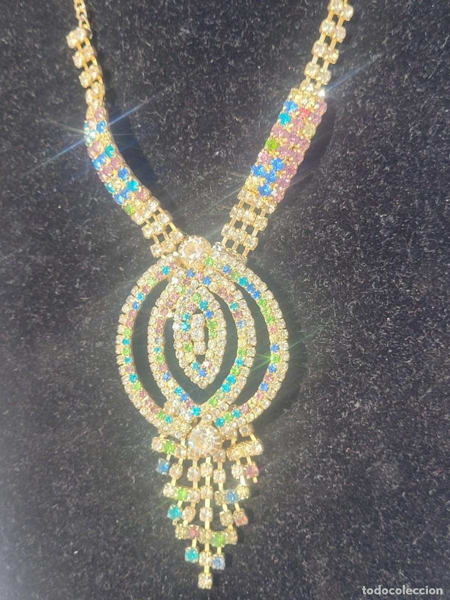 Joyeria: Collar vintage gala, cristal multicolor - Foto 2