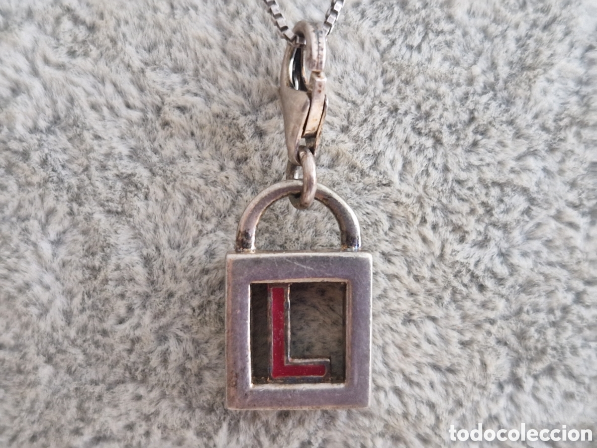 Joyeria: CADENA Y COLGANTE EN PLATA DE LEY LETRA L - Foto 1