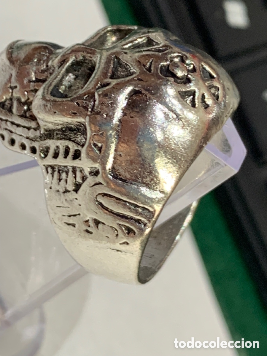 Joyeria: Anillo metal Calavera di&aacute;metro 2 cm - - Foto 2