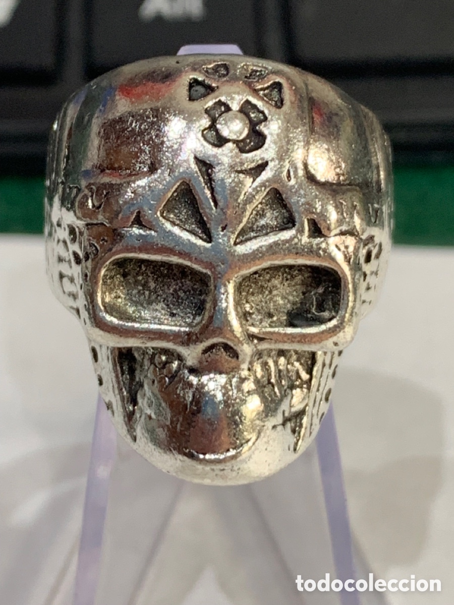 Joyeria: Anillo metal Calavera di&aacute;metro 2 cm - - Foto 1