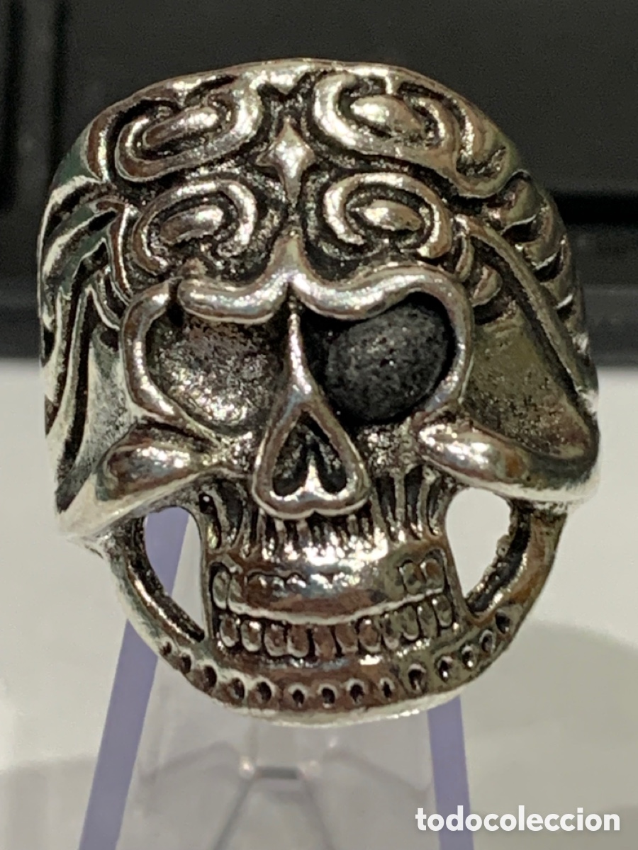 Joyeria: Anillo metal Calavera - 2,5 cm diametro - Foto 2