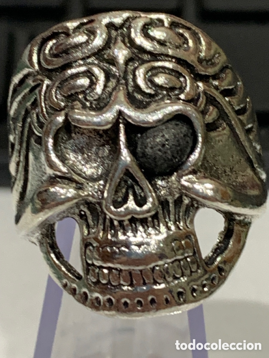 Joyeria: Anillo metal Calavera - 2,5 cm diametro - Foto 1