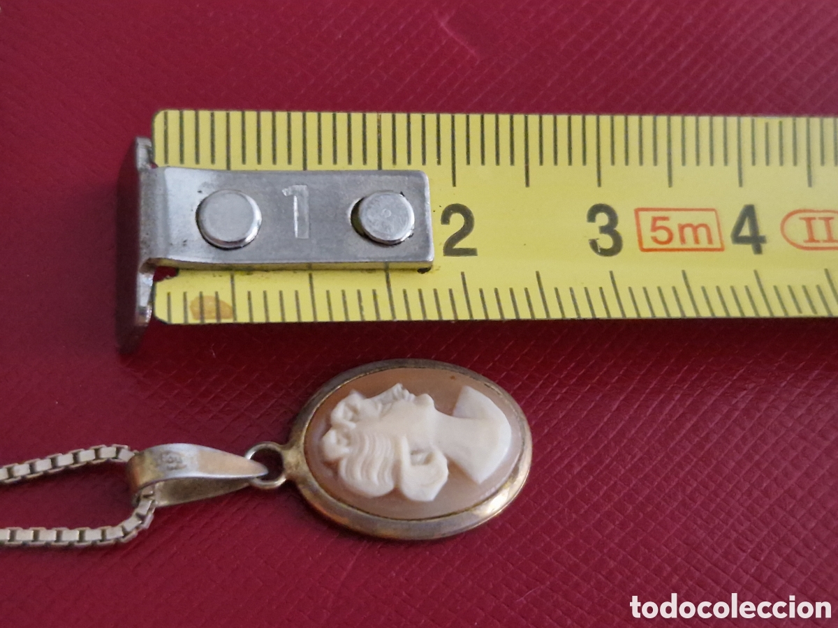 Joyeria: CAMAFEO EN PLATA Y CONCHA CON CADENA - Foto 3
