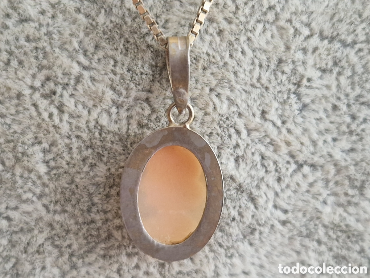 Joyeria: CAMAFEO EN PLATA Y CONCHA CON CADENA - Foto 4