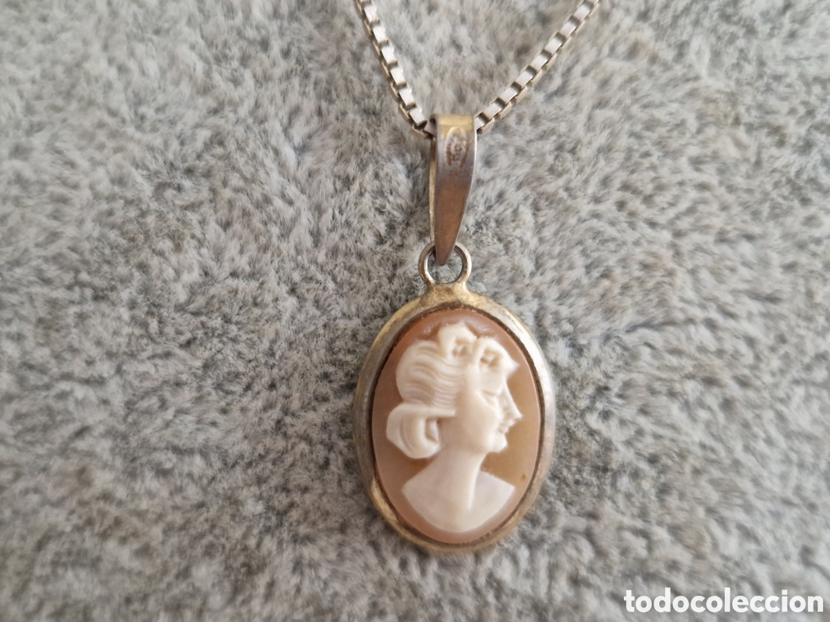 Joyeria: CAMAFEO EN PLATA Y CONCHA CON CADENA - Foto 1