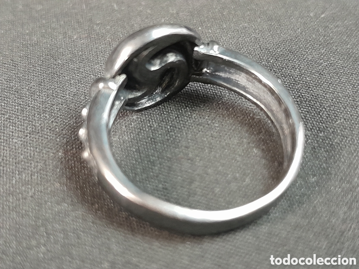 Joyeria: JOY-2646. ANILLO DE METAL PLATEADO. - Foto 2