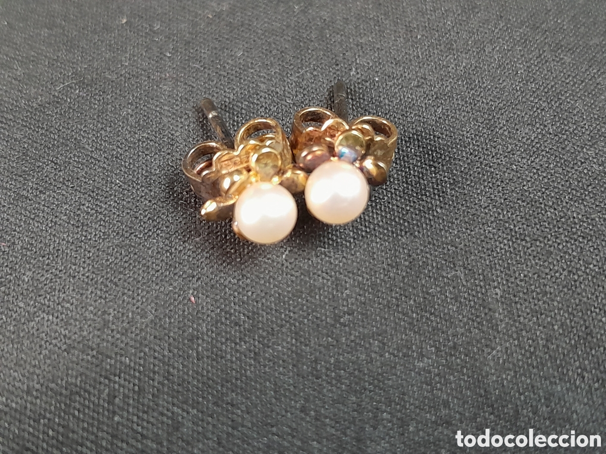 Joyeria: JOY-2652. PENDIENTES DE PLATA CON PERLAS SINT&Eacute;TICAS - Foto 5