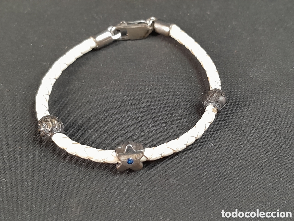 Joyeria: JOY-2669. PULSERA DE CUERO Y PLATA - Foto 1