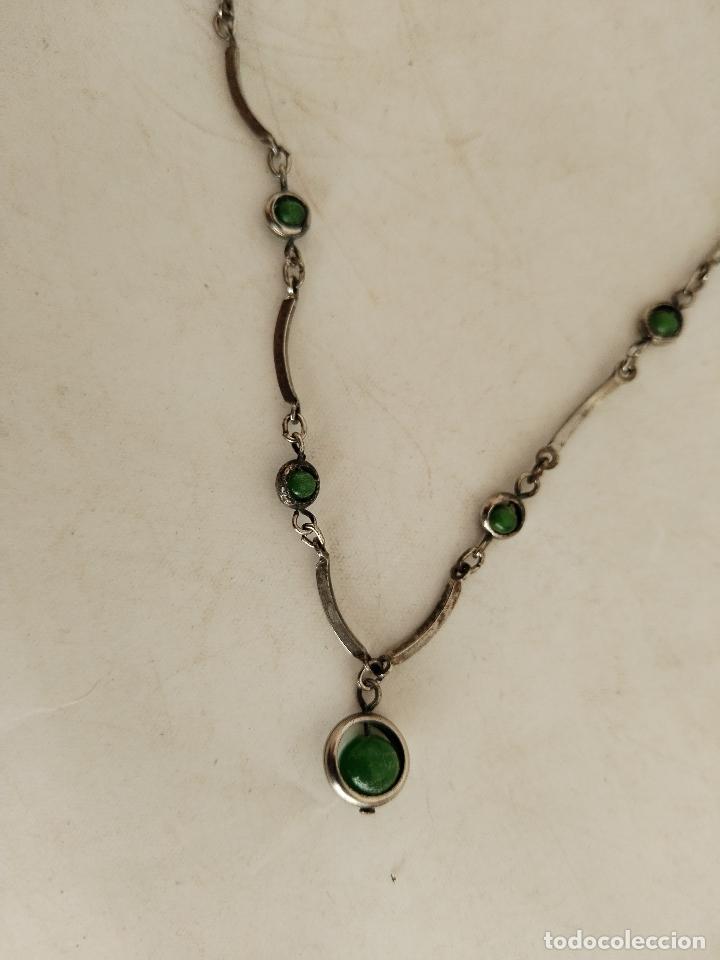 Joyeria: collar plata con piedras verdes - Foto 2