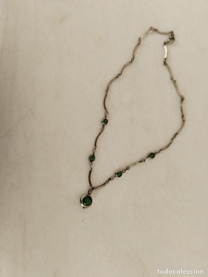 Joyeria: collar plata con piedras verdes - Foto 4