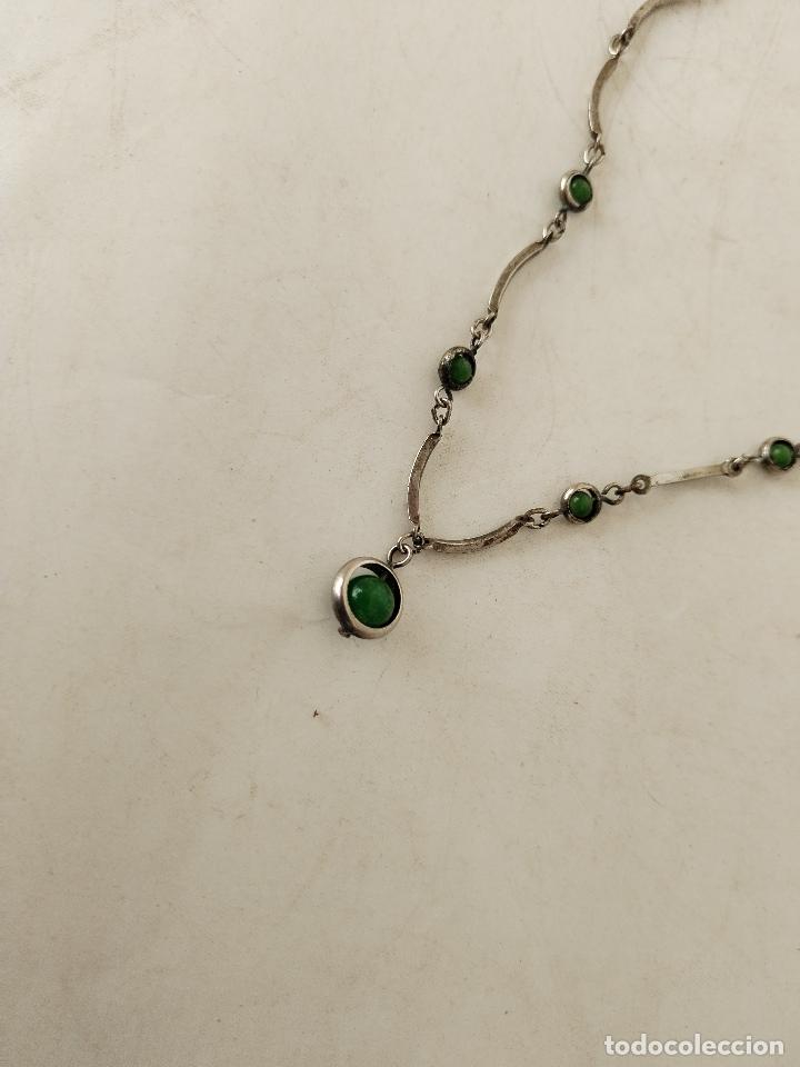 Joyeria: collar plata con piedras verdes - Foto 5