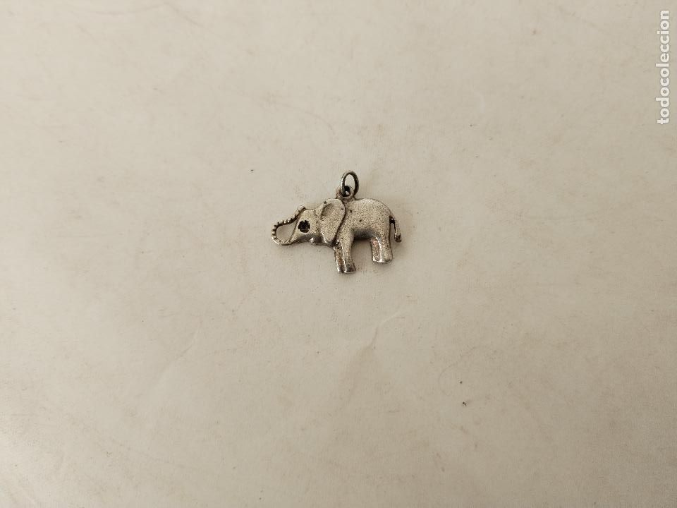 Joyeria: colgante elefante plata