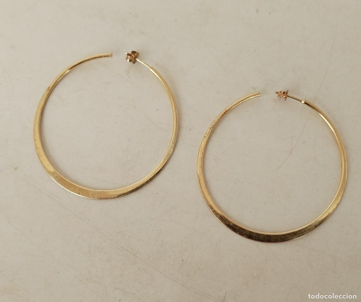 Gioielleria: pendientes aro chapado oro en plata 925