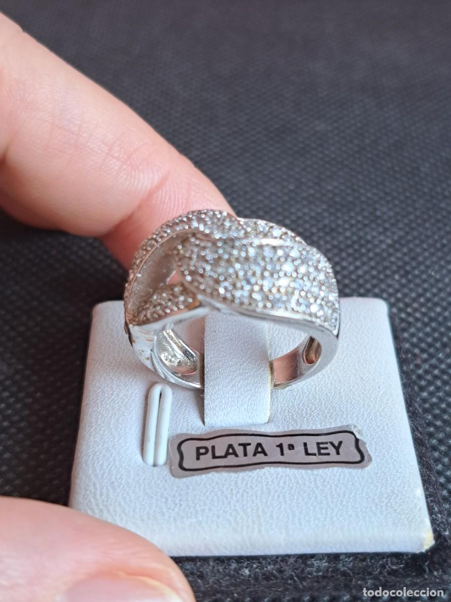 Joyeria: Anillo de plata de ley 925 y corconitas - Foto 1
