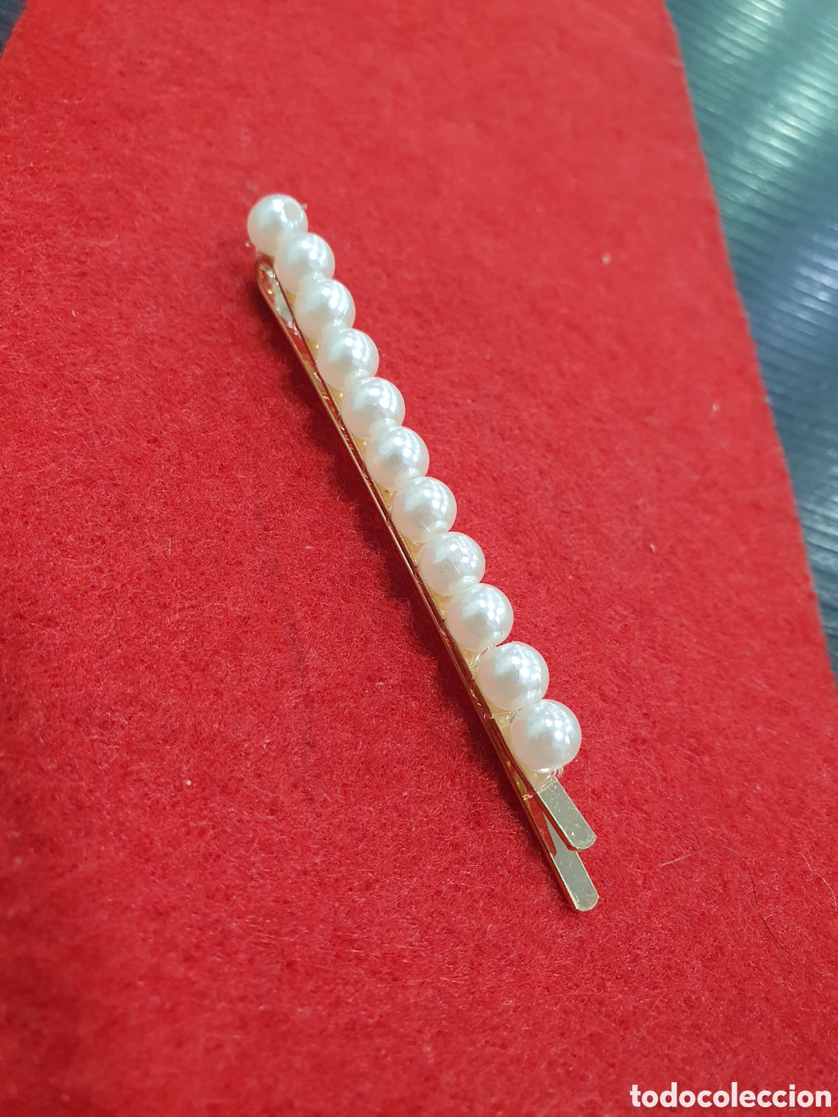 Joyeria: Pasador para pelo con perlas. (L61) - Foto 1