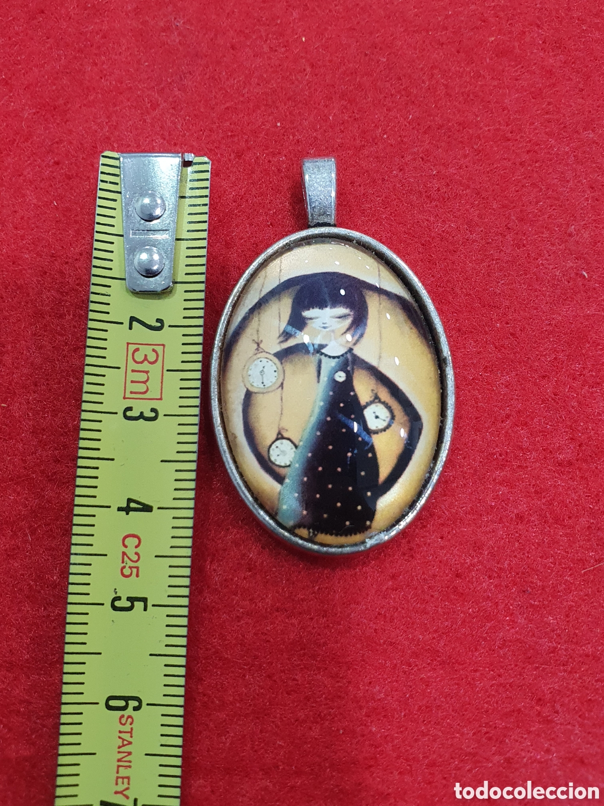 Joyeria: Colgante ni&ntilde;a con relojes. (L61) - Foto 2