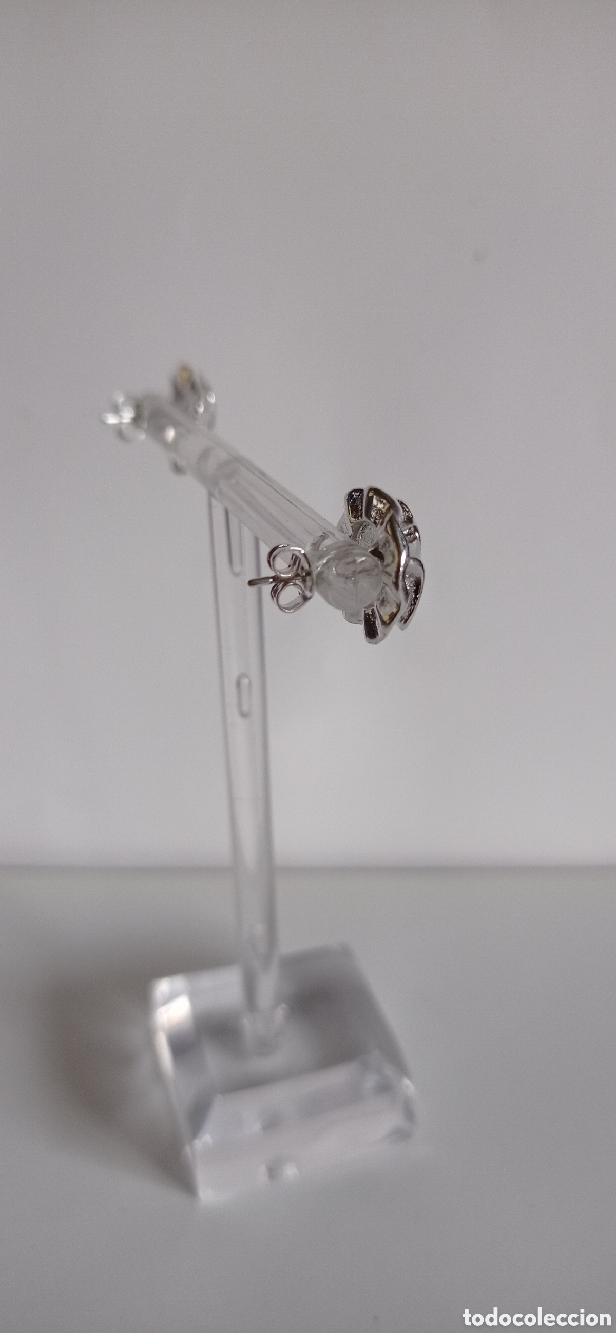 Joyeria: PENDIENTES PEQUE&Ntilde;OS / CON ROSA DE JERICO / LABRADA / EN PLATA - 925 - Foto 8