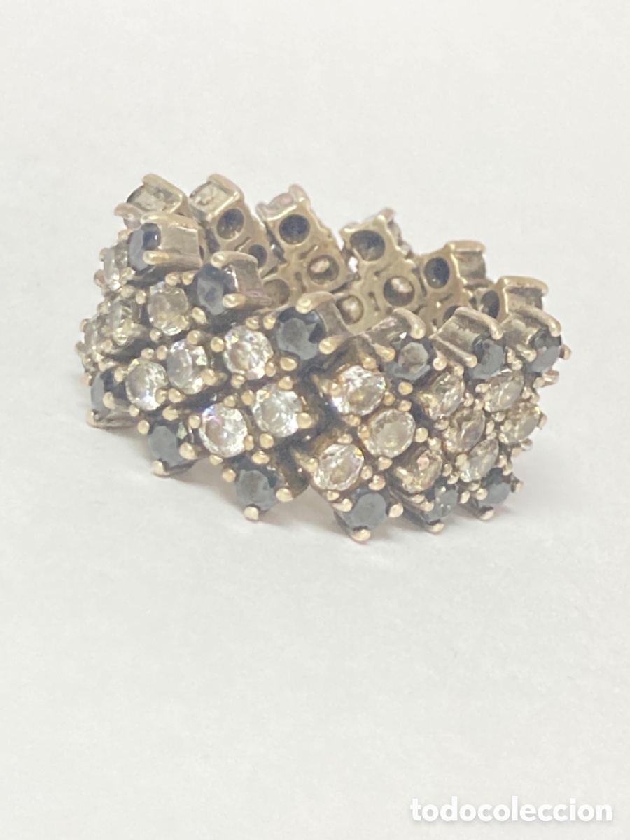 Joyeria: Sortija de plata y circonitas /S50 - Foto 2
