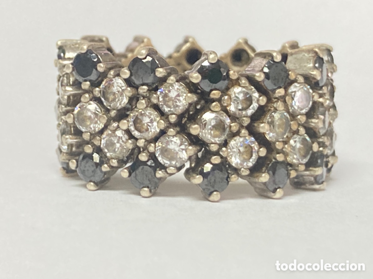 Joyeria: Sortija de plata y circonitas /S50 - Foto 4