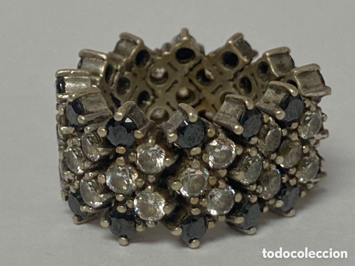 Joyeria: Sortija de plata y circonitas /S50 - Foto 5