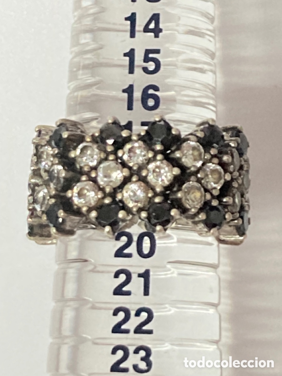 Joyeria: Sortija de plata y circonitas /S50 - Foto 8