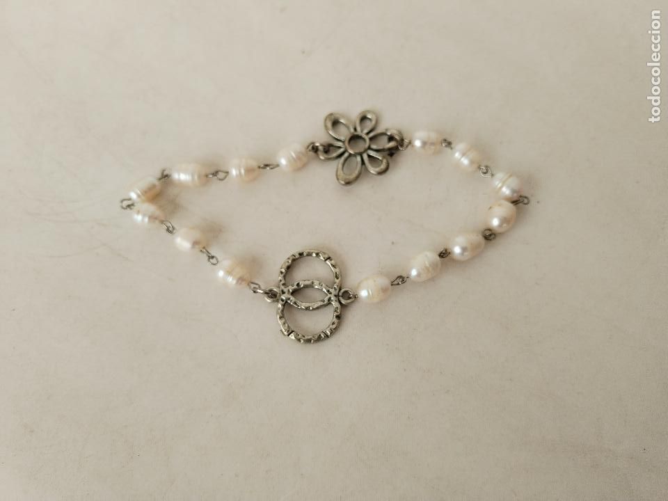 Joyeria: pulsera de perlas cultivadas y plata - Foto 3