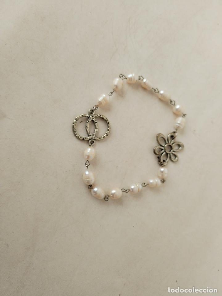 Joyeria: pulsera de perlas cultivadas y plata - Foto 4