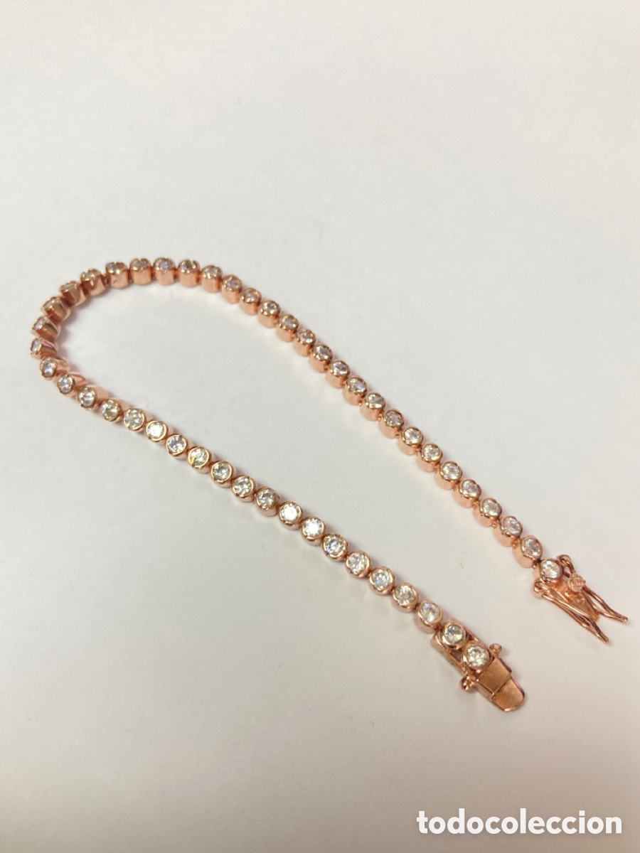 Joyeria: Pulsera riviere de plata chapada oro risa / Pul 12 - Foto 4