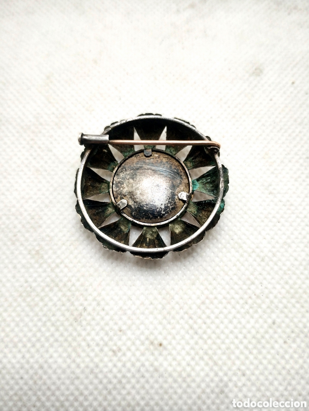 Joyeria: Broche en plata dorada con esmaltes - Foto 3