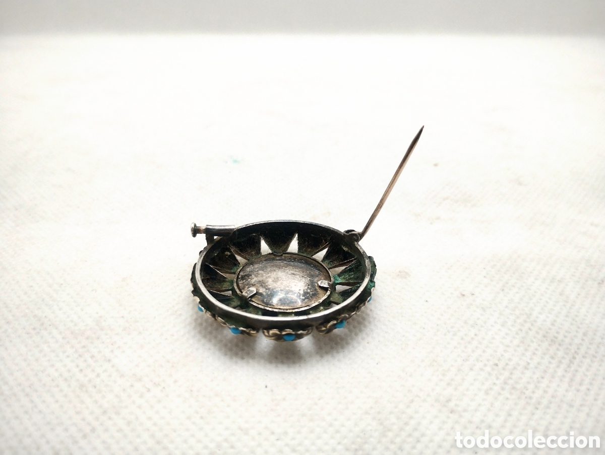 Joyeria: Broche en plata dorada con esmaltes - Foto 4