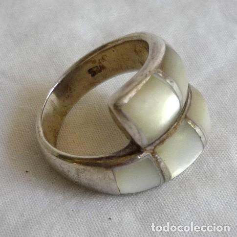 Joyeria: Anillo de plata 925 y n&aacute;car madreperla - Foto 1