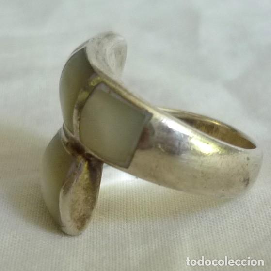 Joyeria: Anillo de plata 925 y n&aacute;car madreperla - Foto 4