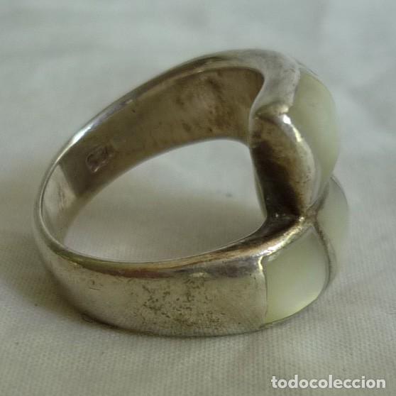 Joyeria: Anillo de plata 925 y n&aacute;car madreperla - Foto 6