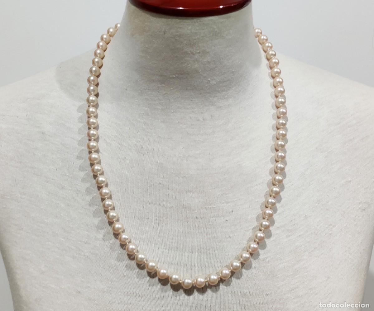 Joyeria: COLLAR DE PERLAS CON CIERRE DORADO. - Foto 1