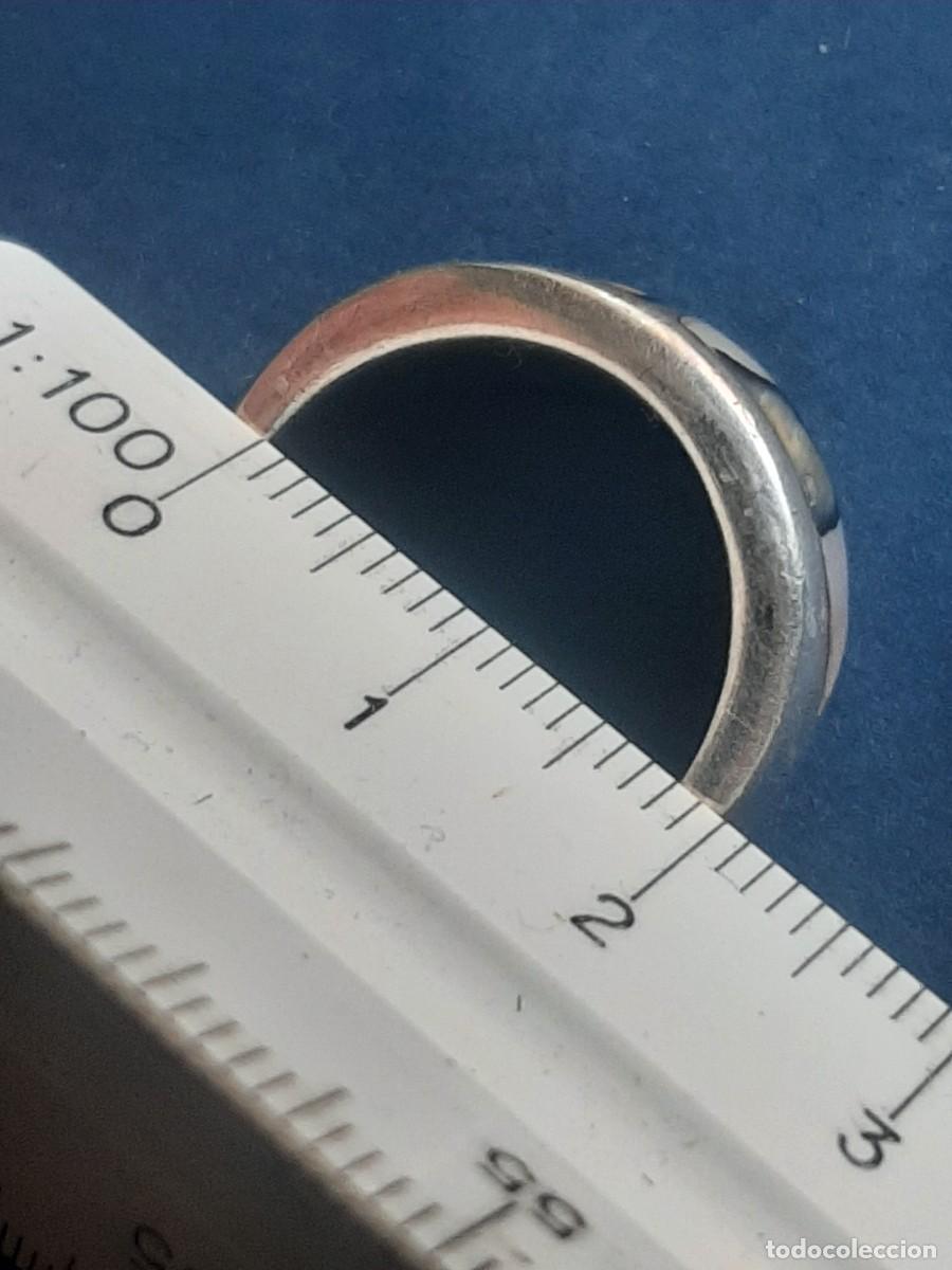 Joyeria: Anillo de plata y nacar natural 925 - Foto 3