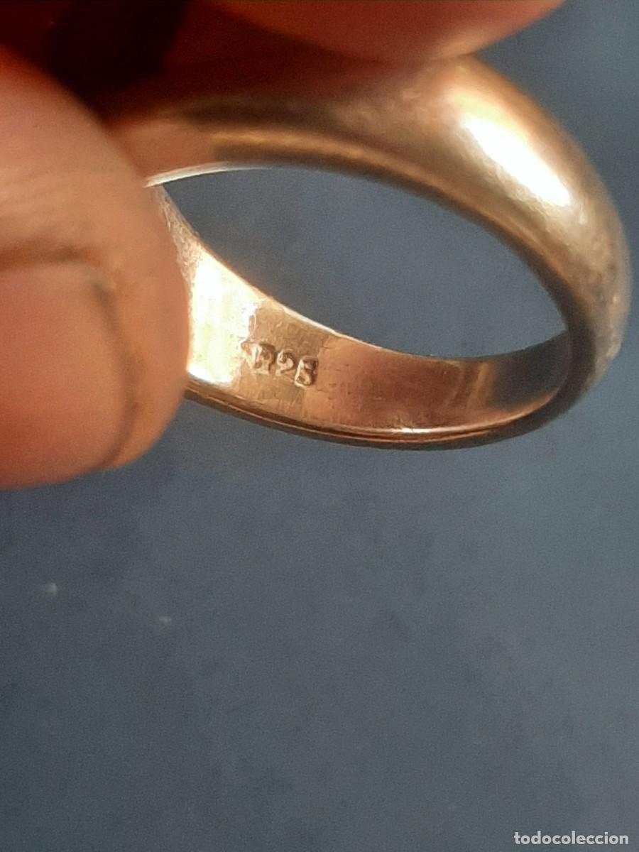 Joyeria: Anillo de plata y nacar natural 925 - Foto 5