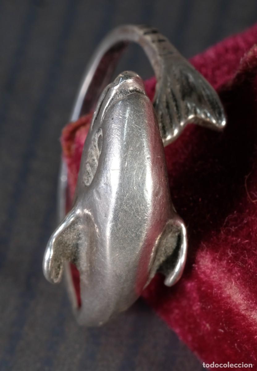 Joyeria: Anillo de plata con forma de delf&iacute;n - Foto 3
