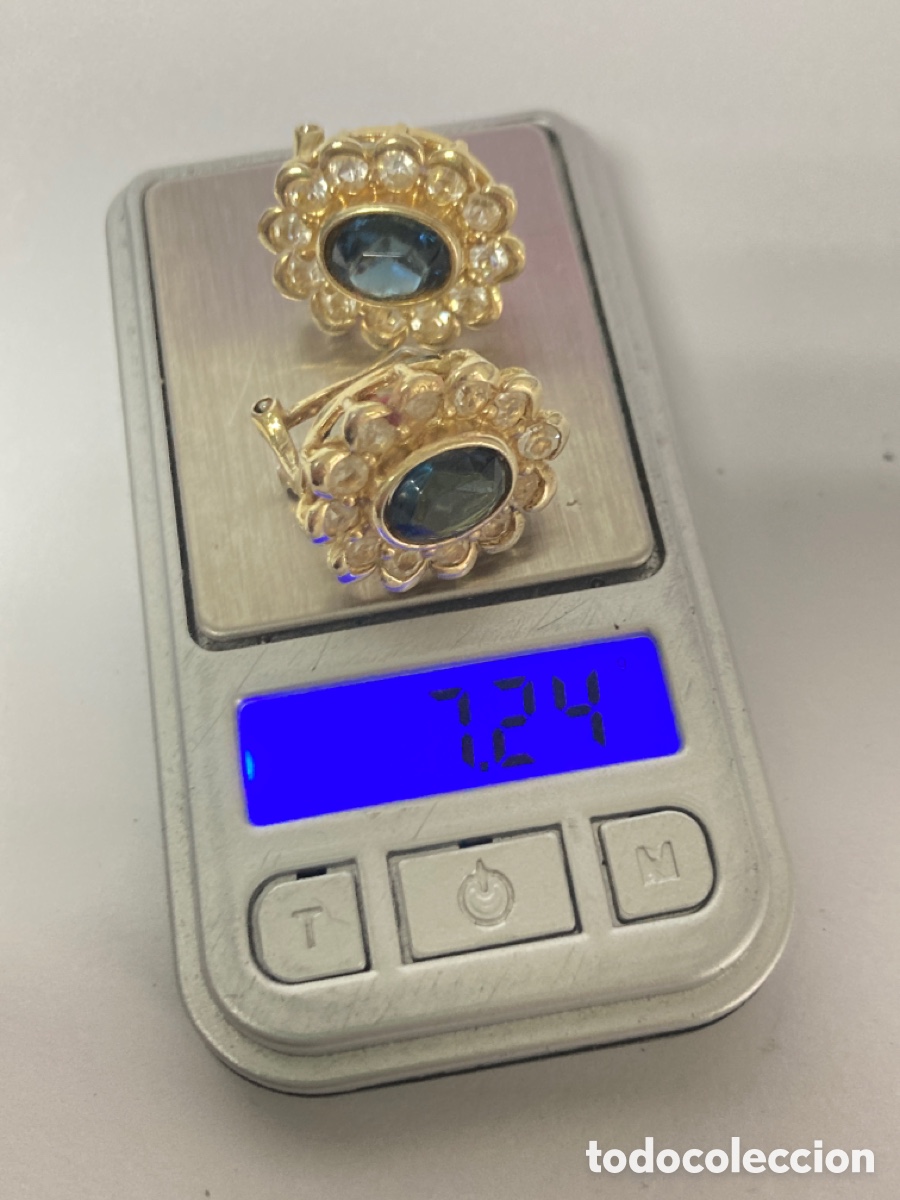 Joyeria: Pendientes plata chapada oro/ P32 - Foto 6