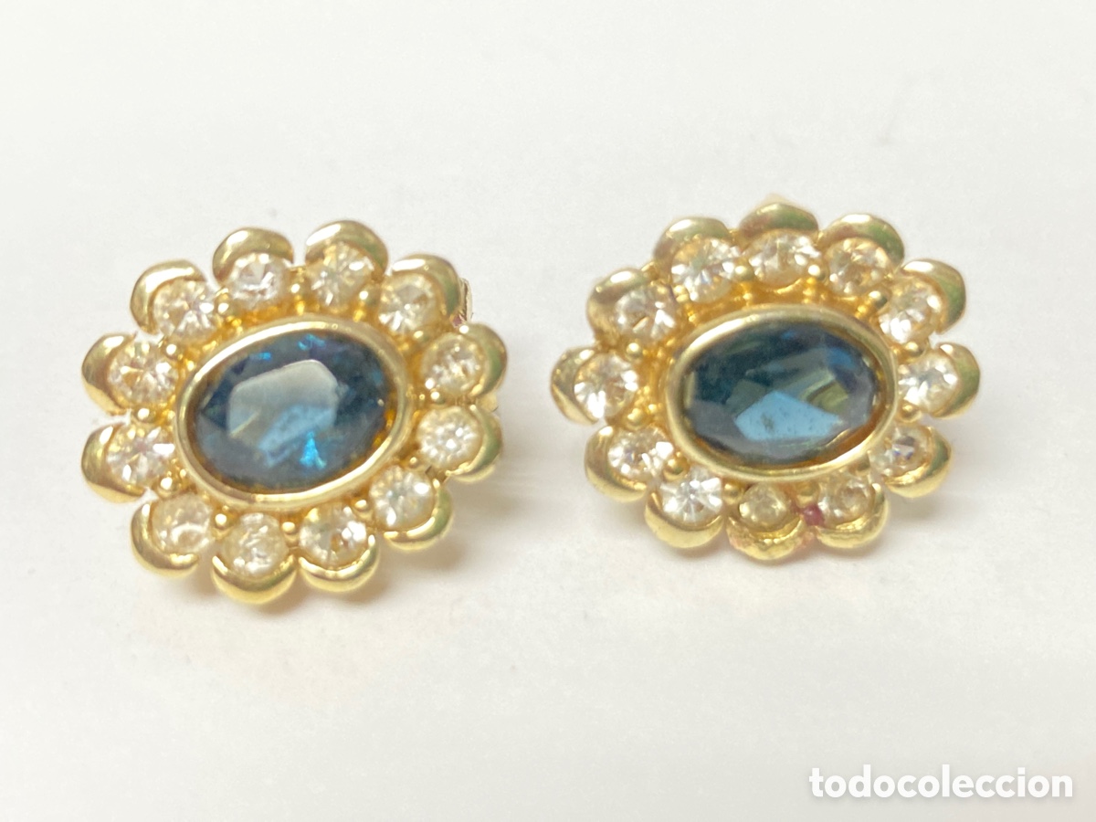 Joyeria: Pendientes plata chapada oro/ P32 - Foto 1