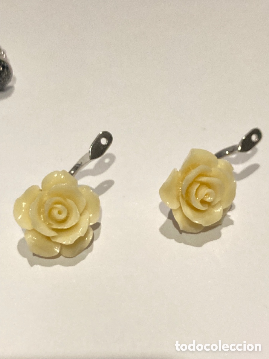 Joyeria: Pendientes de plata 2 en 1 con circonitas negras /P134 - Foto 7