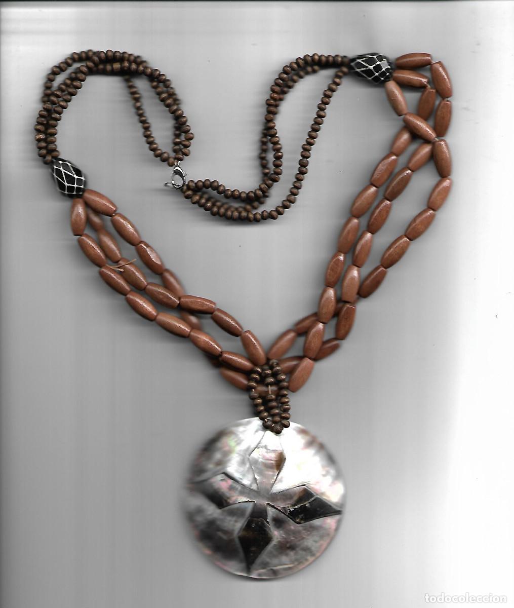 Joyeria: MUY BONITO Y ANTIGUO COLLAR MARRON - Foto 1