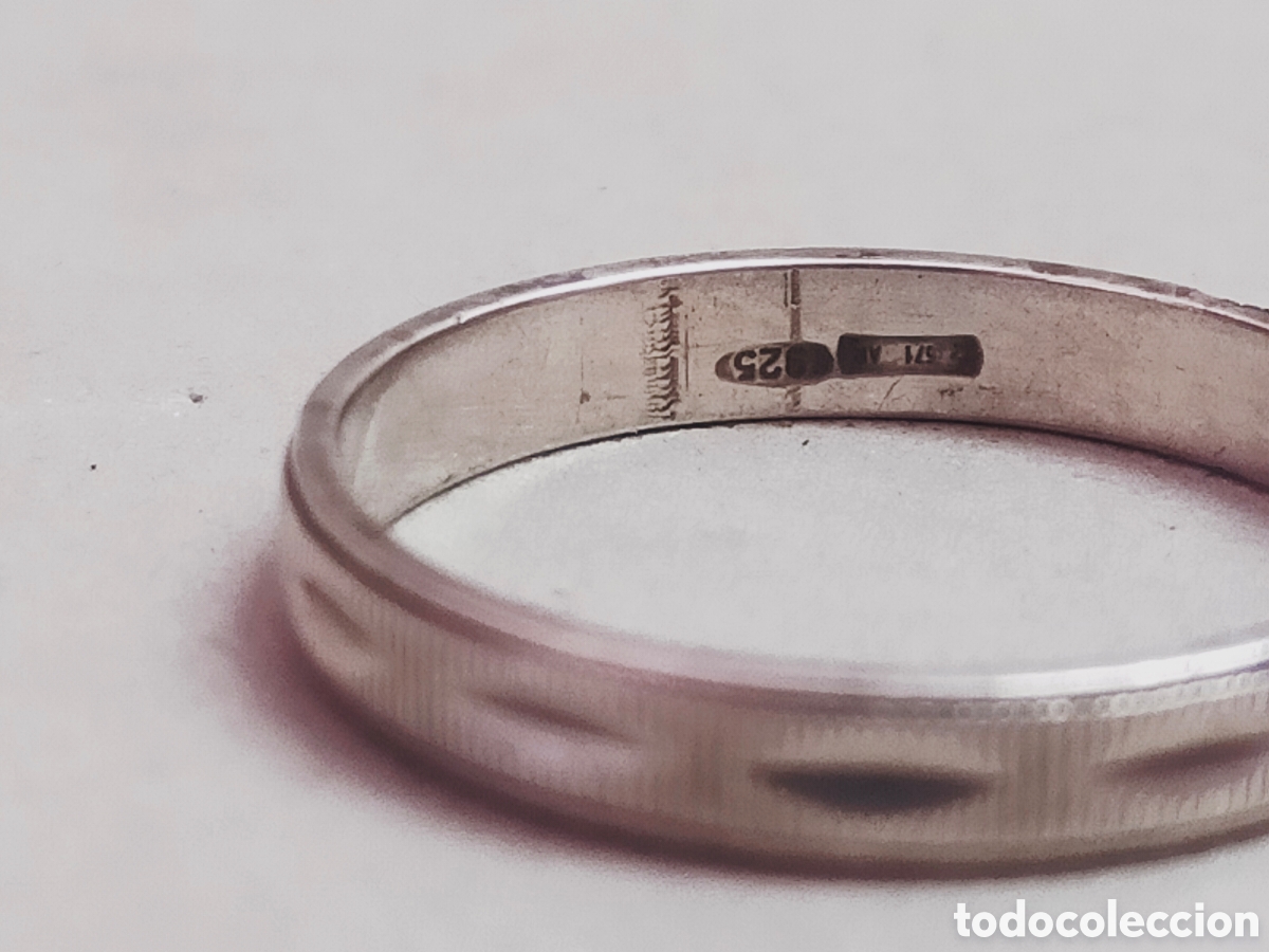 Joyeria: ANILLO O SORTIJA DE PLATA. - Foto 4