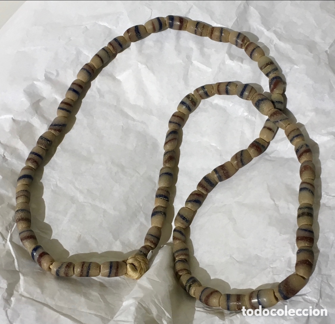 Joyeria: Collar. Senegal. Perlas de vidrio. - Foto 1