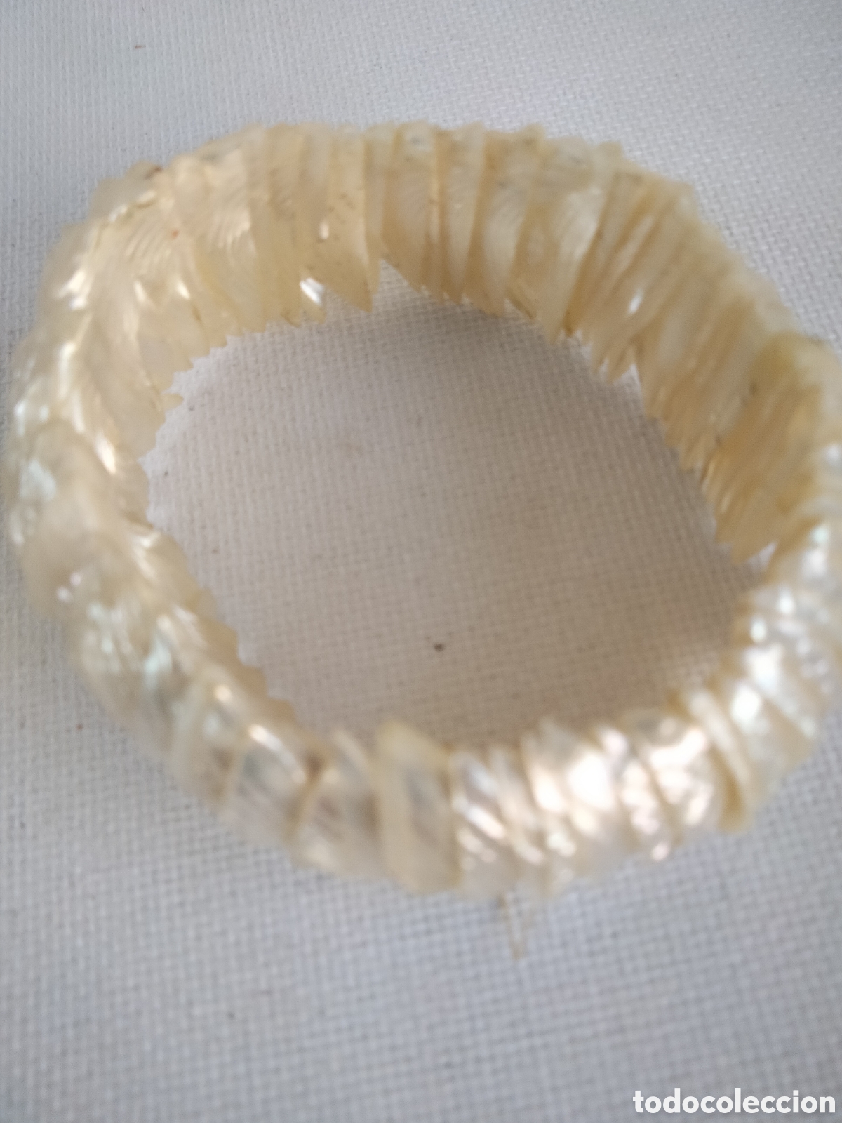 Joyeria: Fina pulsera de conchas de nacar madreperla - Foto 4