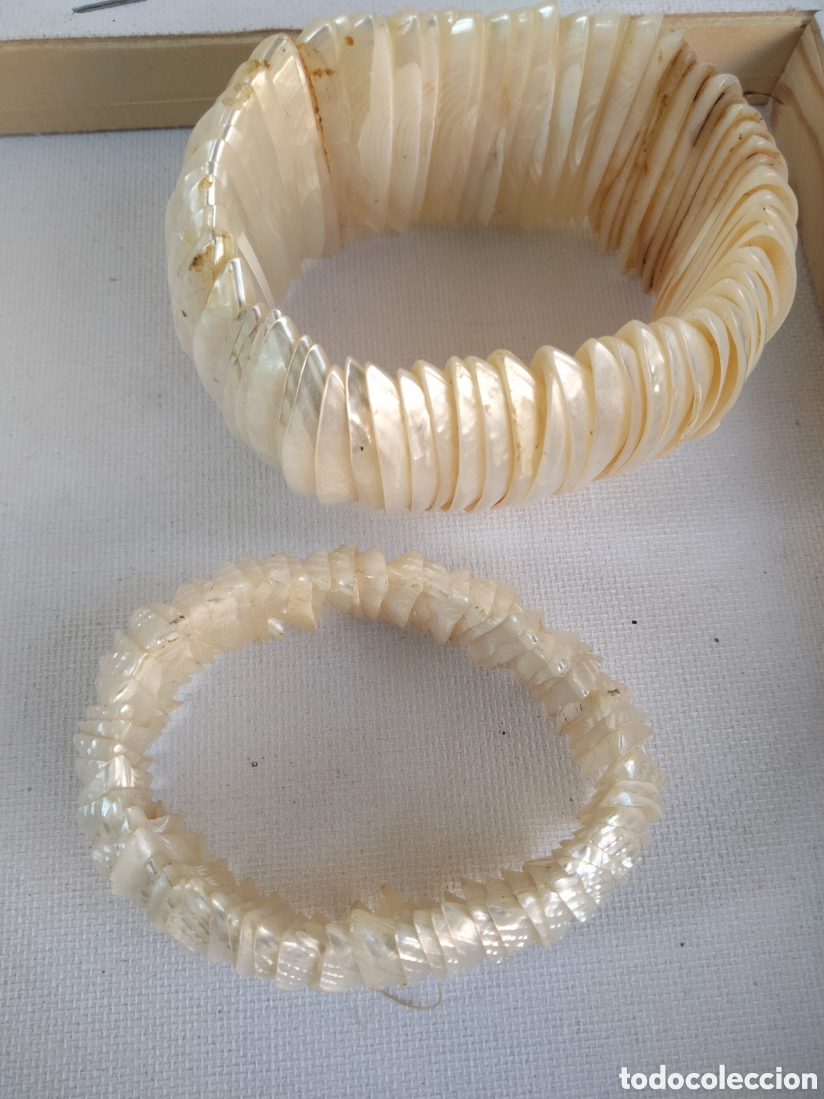 Joyeria: Fina pulsera de conchas de nacar madreperla - Foto 5