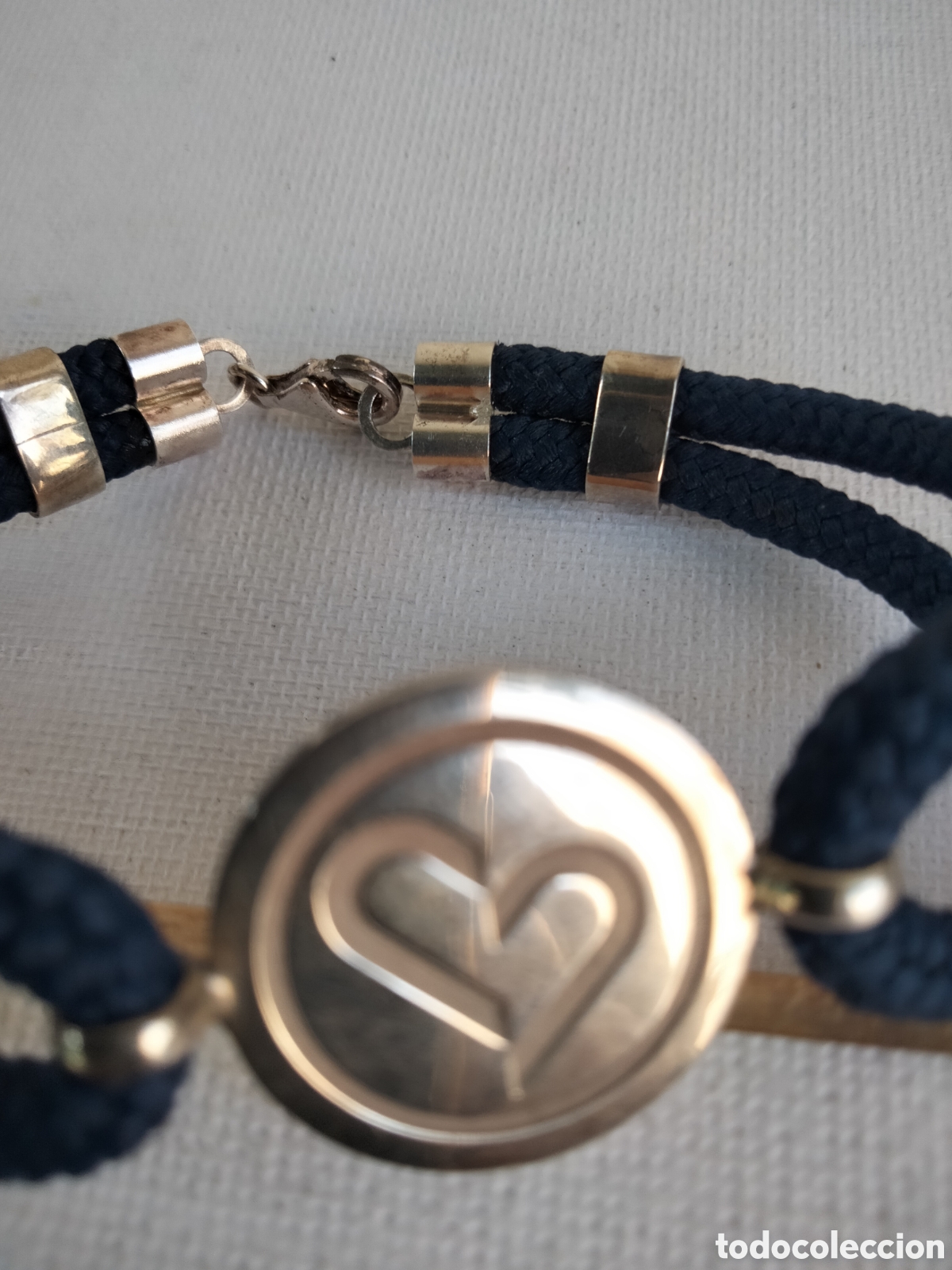 Joyeria: Elegante pulsera de dise&ntilde;o en plata con dije coraz&oacute;n - Foto 2