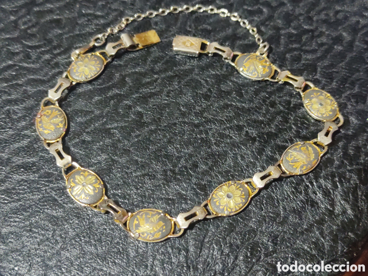 Joyeria: Pulsera damasquinada, Toledo.Vintage. - Foto 1