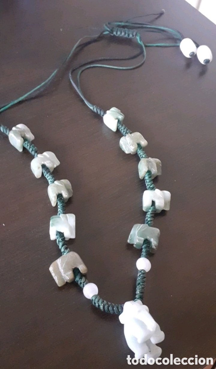 Joyeria: Collar 11 elefantes de jade - Foto 2