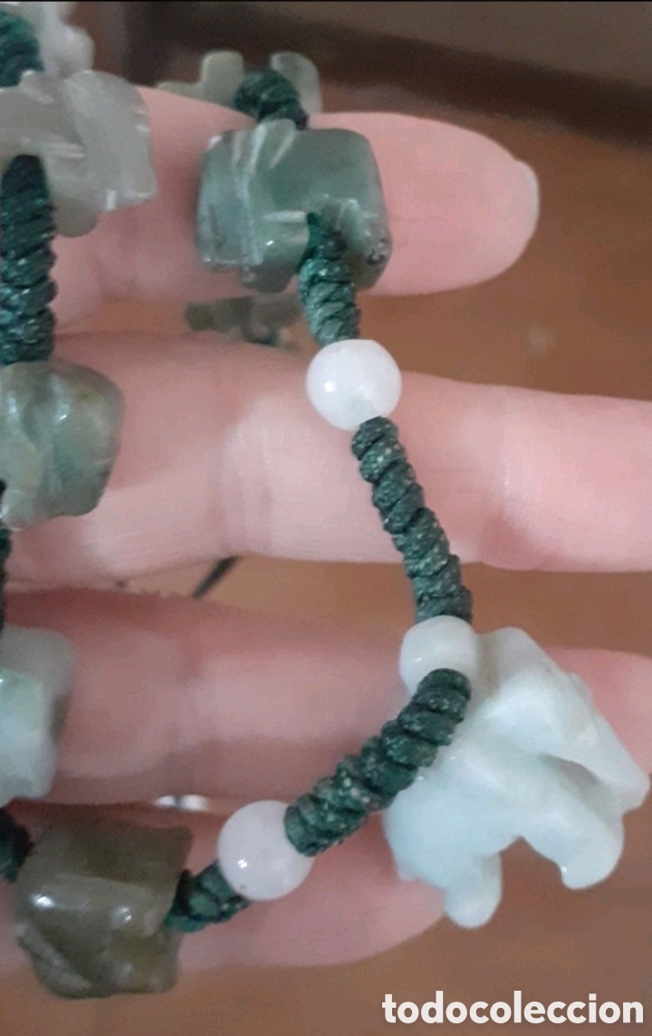 Joyeria: Collar 11 elefantes de jade - Foto 3