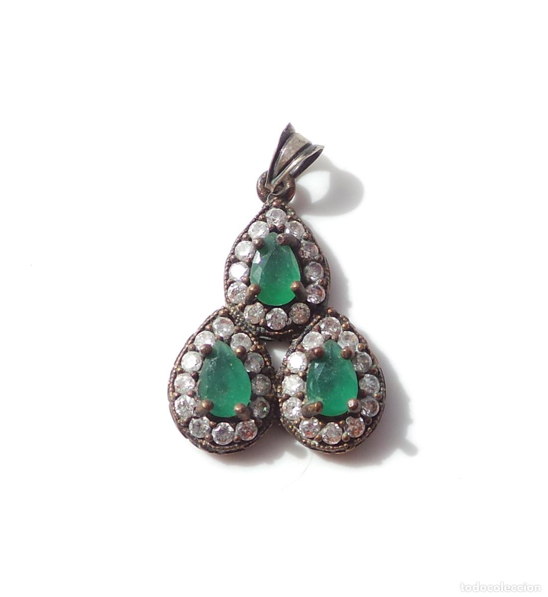 Joyeria: COLGANTE CON PIEDRAS ENGASTADAS. - Foto 1